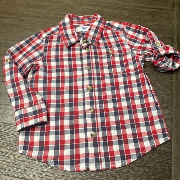 Bundle of 4 Old Navy, Carter, wrangler , design button up dress shirts 3T - Picture 5 of 7